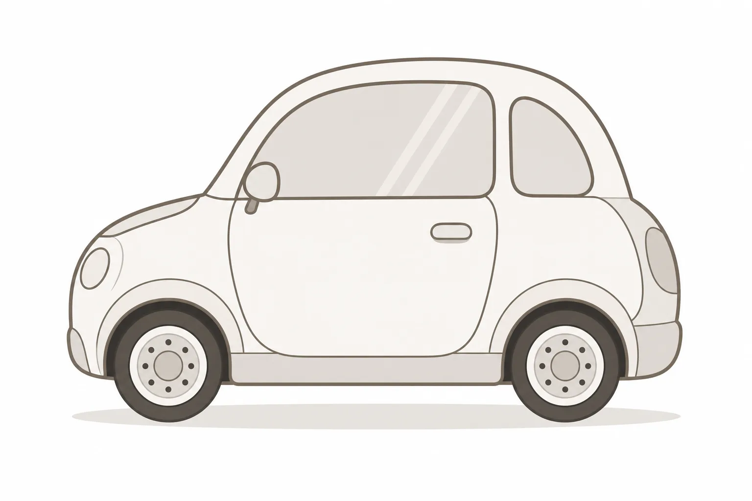 Illustration d'une voiture sans permis